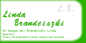 linda brandeiszki business card